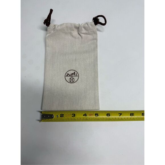 Authetic Hermes Drawstring Dust Bag Size 5 X 8 Inches - Picture 2 of 5